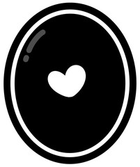 Cute black and white number 0, Hand drawn number for kids, number element design png