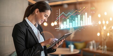  business people working, with office supplies around