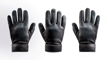 Black leather gloves (1)