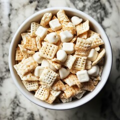 Holiday White Chocolate Snack Mix Featuring Chex Cereal Square Pieces for Festive Gatherings