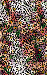 abstract leopard pattern