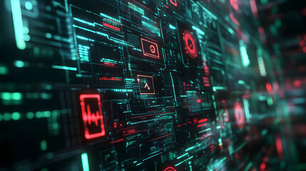 Fototapeta premium AI，Concept map, technological concept map, smart agriculture, smart healthcare, design, concept, illustration, background, art, pattern, texture, energy, technology, digit, vector, animation, business