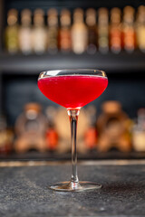 alcohol at the bar