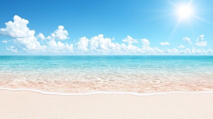 Fototapeta premium Beach Day Sunshine Serenity