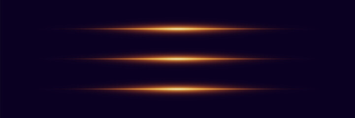 Light lines of light, horizontal beam flash.