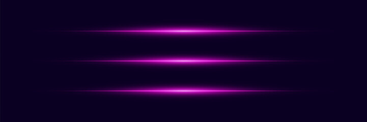 Light lines of light, horizontal beam flash.