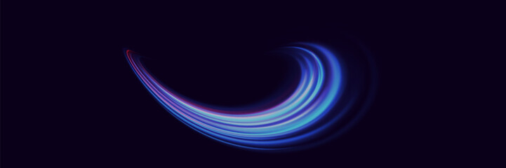 Speed ​​of light lines, trace of laser beam.