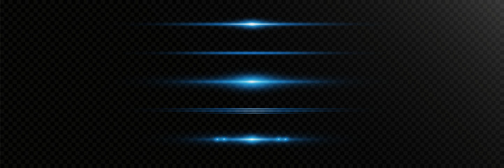 Light lines of light, horizontal beam flash.