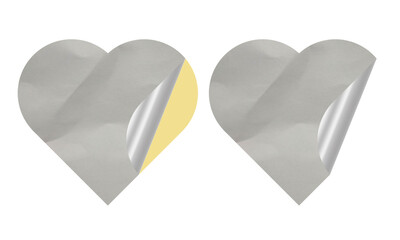 Blank Sticker Texture Design Set For Mockup Template