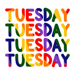 Cute cartoon day hand drawn colorful pride month