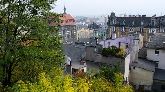 Panorama of Grudziadz, Poland