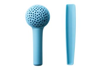 Spa day bliss with exfoliating tool in soothing light blue against a stark black background soft even lighting
