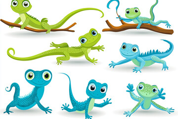 Obraz premium lizards