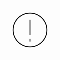 Alert warning exclamation mark icon vector sign