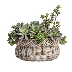 Fototapeta premium Elephant Bush PNG – Hardy Succulent with Round Green Leaves and Transparent Background