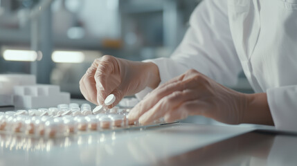 Worker Assembling Products with Precision and Speed in Manufacturing Industry