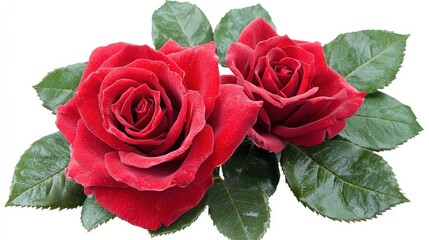 Naklejka premium Red Rose Frame