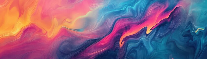 Obraz premium Vivid abstract art wallpapers, transforming your space with modern digital design