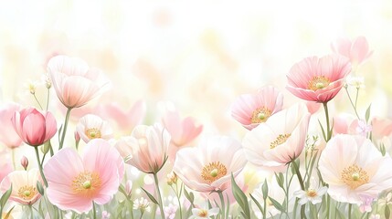 Fototapeta premium Floral Fantasy Soft Beauty