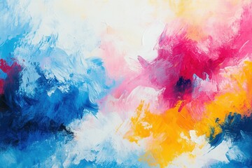 Fototapeta premium Abstract, colorful background with paint swirls and fluid shapes. 