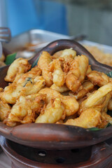 Assorted Indonesian fried snacks, captured on April 8, 2025. Crispy and golden-brown, these savory treats are perfect for a quick bite or iftar delight