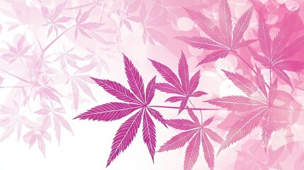 Obraz premium Abstract pink leaves, nature background, soft color, graphic design, wallpaper