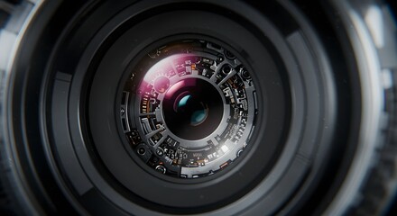 High-Tech Camera Lens Detail
