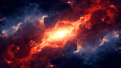 Fototapeta premium Blazing Nebula Heart