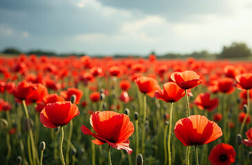 Fototapeta premium field of poppies