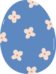 Easter Egg With Flowers