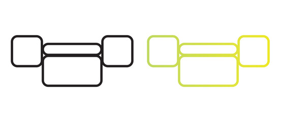 Obraz premium Bento Icons Stock Vectors on white background.