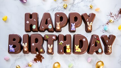 Happy Birthday, chocolate 