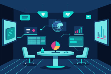 modern living room with tv