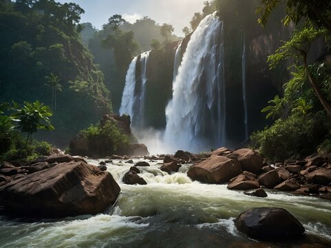 Khone Phapheng Falls: Discover Laos&rsquo; Hidden Gem, the Largest Waterfall in Southeast Asia, Where the Mekong River Unleashes Its Raw Power in a Mesmerizing Natural Spectacle