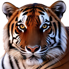 Obraz premium close up of tiger eyes isolated