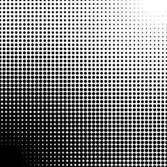 Abstract Halftone dot isolated on transparent background