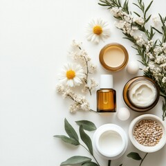 Minimalist skincare essentials collagen peptides