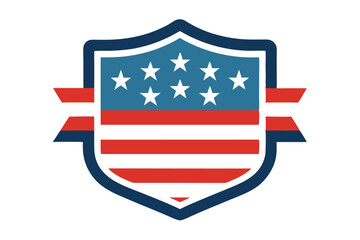 shield with american flag