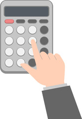 계산하는 손가락