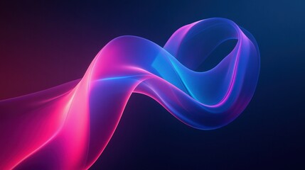 Fototapeta premium Abstract neon wave design (3)
