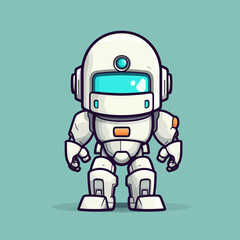 Fototapeta premium funny cartoon robot