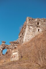 ruins of the medieval Khust Castle