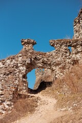 ruins of the medieval Khust Castle