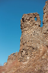 ruins of the medieval Khust Castle