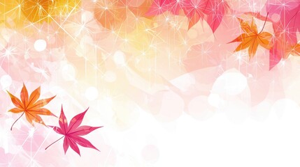 Obraz premium Autumn maple leaves abstract background