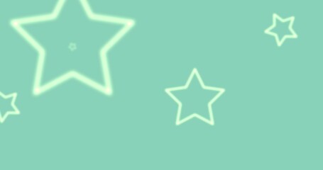 Mint Green Star Background Design