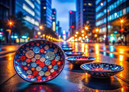 Night Photography: Blue Red Color Blind Test - Isoshihara Plates at Dusk