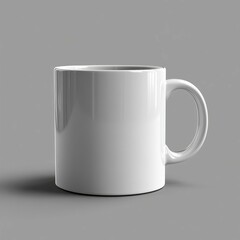 Obraz premium Blank White Coffee Mug Mockup