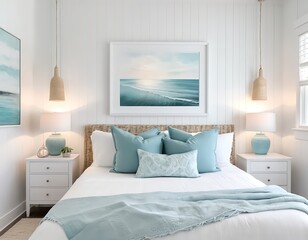 Serene Coastal Bedroom Interior