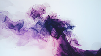 Obraz premium Abstract swirling smoke in shades of purple and violet creating a mystical atmosphere with soft edges